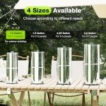 Purewell 1.0 Gallon Portable Gravity Water Filter System, 3-Stage 0.01μm Ultra-Filtration Countertop Water Filtration System, Reduce 99% Chlorine, for Camping, RVing, Home, Off-Grid (PW-1G)