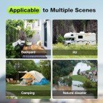 Purewell 1.0 Gallon Portable Gravity Water Filter System, 3-Stage 0.01μm Ultra-Filtration Countertop Water Filtration System, Reduce 99% Chlorine, for Camping, RVing, Home, Off-Grid (PW-1G)