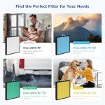 Fil-fresh 200S Replacement Filter for LEVOIT Air Purifiers