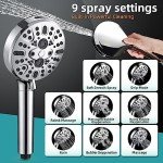Cobbe High Pressure Filtered Shower Head, 9 Sprays