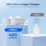 Waterdrop 40-Cup Water Filter Dispenser with Dual Filter