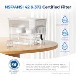Waterdrop 40-Cup Water Filter Dispenser with Dual Filter