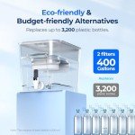 Waterdrop 40-Cup Water Filter Dispenser with Dual Filter