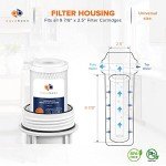 Aquaboon Carbon Water Filter Replacement Cartridge CTO 5 Micron 10 x 2.5" Water Filter for Whole House & Under Sink & Countertop System Compatible with WHEF-WHWC, WHKF-WHWC, WFPFC8002, FXWTC, 6-PACK