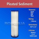 2 Pack Pleated Sediment Water Filter Cartridges