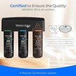 Waterdrop TSA 8 Layer Under Sink Water Filter System, Under Sink Water Filtration System, Reduces PFAS, PFOA/PFOS, Fluoride, Chlorine, Bad Taste & Odor, NSF/ANSI 42 Certified Element, USA Tech