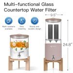 Gravity-Fed Glass Water Filter System - 2.25 Gallon