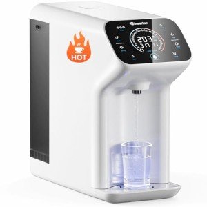 Wheelton Reverse Osmosis Water Filter Countertop RO Water Filtration System, Instant Hot 8-Layer UV Water Purifier, Real-time TDS Monitor, Reduce PFAS & Other Contaminants, GPD100, No Installation