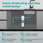 ICEPURE Under Sink Water Filter System, 3 Years or 22000 Gallons Ultra High Life NSF/ANSI 42 Certified, Removes Heavy Metals,Chlorine,Direct Connect Under Counter Drinking Water System, USA Tech