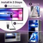 BioShieldUV® Lite 18W 24V HVAC UV Light Air Treatment System Magnetic Holder Direct Current DC Duct, Powered by Wall Adaptor - UVC Light for Air Conditioner UV Light for AC System