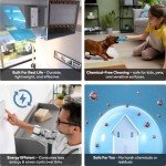 BioShieldUV® Lite 18W 24V HVAC UV Light Air Treatment System Magnetic Holder Direct Current DC Duct, Powered by Wall Adaptor - UVC Light for Air Conditioner UV Light for AC System