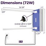 BioShield 72W HVAC UV Light Air Purifier, Whole House UV-C Light in Duct for HVAC AC (Air Conditioning) System