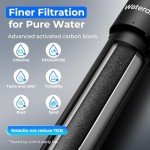 Waterdrop UA-5Y 5 Years Under Sink Water Filter System, Ultra Long Life, Reduces Lead, Chlorine, Bad Taste & Odor, Under Counter Water Filter Direct Connect to Kitchen Faucet