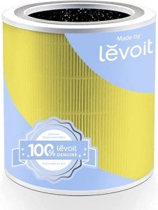 LEVOIT Core 400S-P Air Purifier Pet Allergy 3-in-1 Replacement Filter, Activated Carbon, Core400S-RF-PA (LRF-C401-YUS), 1 Pack, Yellow