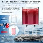IceJoy 8-Stage Gravity Water Filtration System 3.0 Gallon - 304 Stainless Steel Countertop System with 4 Filters and Stand, Reduce 99.9% Chlorine, NSF/ANSI 42 Certification