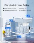 Waterdrop 40-Cup Water Filter Dispenser with Dual Filter