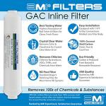 Inline 10" Carbon Water Filter for Taste & Odor