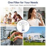 Stokk UR30 Under Sink Water Filter, Reduces Chlorine Bad Taste & Odor, 16000 Gallons Under Counter Water Filter Direct Connect to Kitchen Faucet, NSF/ANSI 42&372