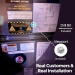UV Light Air Purifier Bulb with Magnetic Holder