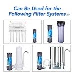 ICEPURE 1 Micron 2.5" x 10" Whole House CTO Carbon Sediment Water Filter Cartridge Compatible with DuPont WFPFC8002, WFPFC9001, SCWH-5, WHCF-WHWC, WHCF-WHWC, FXWTC, CBC-10, RO Unit, Pack of 4