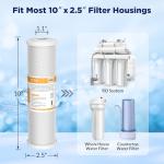 5 Micron CTO Carbon Block Water Filter Cartridge 6-Pack