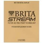 Brita Stream Pitcher Water Filter with 2 Filters