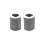 Nispira PEPERSFIL Purezone Replacement Filters For Car Air purifier Pure Enrichment Air Purifier Mini Portable (PEPERSAP) 3-in-1 HEPA Activated Carbon, 2 Packs