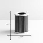 Nispira PEPERSFIL Purezone Replacement Filters For Car Air purifier Pure Enrichment Air Purifier Mini Portable (PEPERSAP) 3-in-1 HEPA Activated Carbon, 2 Packs