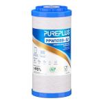 PUREPLUS 10"×4.5" String Wound Sediment Filter Compound With Iron Reducing Filter,Compatible With Whole House Water Filtration System For Well Water, 1Pack