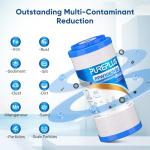 PUREPLUS 10"×4.5" String Wound Sediment Filter Compound With Iron Reducing Filter,Compatible With Whole House Water Filtration System For Well Water, 1Pack