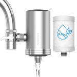 𝗪𝗜𝗡𝗚𝗦𝗢𝗟 PFAS Water Filter, Stainless-Steel 360° Rotating Faucet Water Filter Removes PFAS, PFOA/PFOS, Chlorine, Heavy Metals & Bad Taste, 350G Long Lasting Sink Water Filter, WS-FM002-PAC