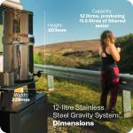 British Berkefeld Doulton 3.17 Gallon W9361137 Countertop Gravity-Fed Water Filtration System Using Ultra Sterasyl Ceramic Filter Candles