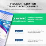 PUREPLUS 10" x 4.5" Whole House Pleated Sediment Filter for Well Water, Replacement Cartridge for GE FXHSC, Culligan R50-BBSA, Pentek R50-BB, DuPont WFHDC3001, American Plumber W50PEHD, GXWH40L, 2Pack