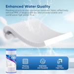 PUREPLUS 10" x 4.5" Whole House Pleated Sediment Filter for Well Water, Replacement Cartridge for GE FXHSC, Culligan R50-BBSA, Pentek R50-BB, DuPont WFHDC3001, American Plumber W50PEHD, GXWH40L, 2Pack