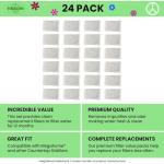 Green Piece® Activated Charcoal Water Filter Replacements - 24 Filters - Perfect For Most Countertop Water Distillers - MADE IN USA