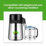 Green Piece® Activated Charcoal Water Filter Replacements - 24 Filters - Perfect For Most Countertop Water Distillers - MADE IN USA