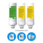 AquaTru - 1 Year Combo Pack - Includes 2 Pre-Filters & 1 Carbon Filter for Reverse Osmosis Water Purifier (for AquaTru Classic, Connect & Under Sink AquaTru Water Purifier Filter)