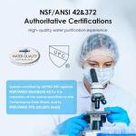 Waterdrop Countertop Water Filter, NSF/ANSI 42&372 Certified,5-Stage Stainless Steel Faucet Water Filter for 8000 Gallons, Reduces Heavy Metals, Bad Odor and 99% Chlorine,WD-CTF-01(1 Filter Included)