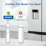 Maxblue Replacement for GE® RPWFE®, RPWF (with CHIP) Refrigerator Water Filter, Compatible with WSG-4, WF277, GFE28GMKES, PFE28KBLTS, GFD28GSLSS, PWE23KSKSS, GYE22HMKES, DFE28JSKSS
