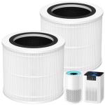 AP100-A/B Replacement Filter Compatible with AromaRoom AP100-A / AP100-B Air Purifi-er, 3-IN-1 H13 True HEPA and Activated Carbon Filter, Perfect Fit and Long Life for AP100-A/B, 2 Pack, White