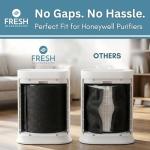 Honeywell 50100, 50150, 50200, 50250, 50300 Air Purifiers Compatible Pre Filter Deodorizes Air and Removes Odors With Activated Carbon and Zeolite To Extend Air Filter Life (1pack)
