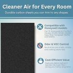 Honeywell 50100, 50150, 50200, 50250, 50300 Air Purifiers Compatible Pre Filter Deodorizes Air and Removes Odors With Activated Carbon and Zeolite To Extend Air Filter Life (1pack)