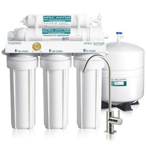 APEC Water Systems ROES-50 Essence Series Top Tier 5-Stage WQA Certified Ultra Safe Reverse Osmosis Drinking Water Filter System