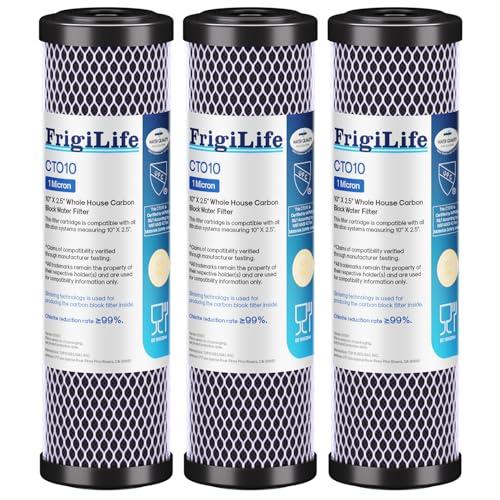 FrigiLife 1 Micron Whole House Carbon Filter 3-Pack