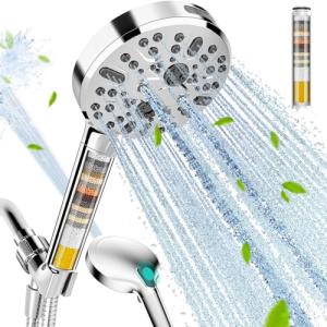 Cobbe High Pressure Filtered Shower Head, 9 Sprays