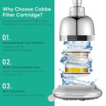 Cobbe US06 Shower Head with Filtration System