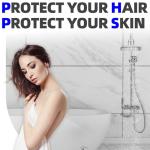 MYWER F2 Shower Filter Head for Hard Water - Premium Filtered Shower Head - Removes 99.99% Chlorine, 100% No Leaks and High Output - Shower Water Filter - Bathroom Shower Filter