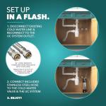 CuZn UC-200 Under Counter Water Filter - 50K Ultra High Capacity - Made in USA