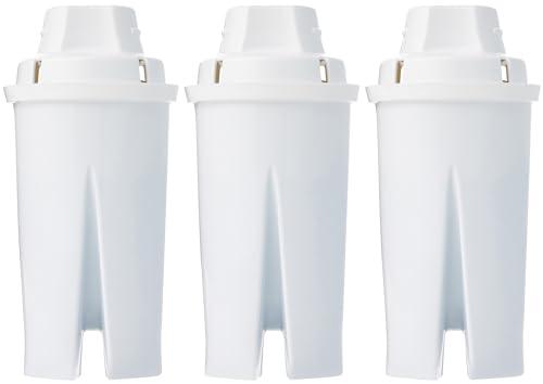 Amazon Basics Replacement Water Filters for Pitchers, Compatible with Brita, 3-Pack