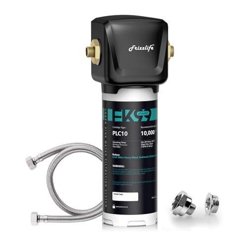 Frizzlife FK99 Under Sink Water Filter System, NSF/ANSI 53&42 Certified, Remove 99.99% Chlorine, Lead, Bad Taste&Odor, Direct Connect, 0.5 Micron, Under Counter Drinking Water Filter